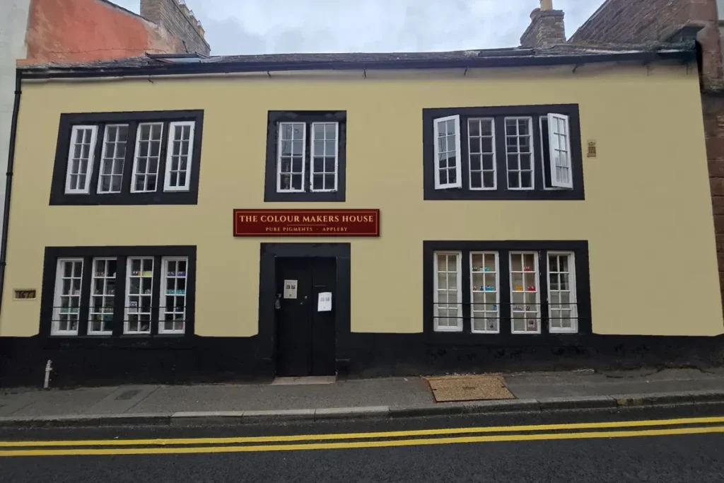 The Colour Makers House shopfront on High Wiend, Appleby